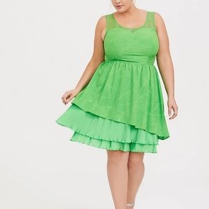 Torrid x Disney tinkerbell costume size 20 lime green
